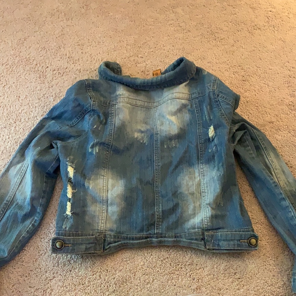 Distressed Denim Jacket - Picture 11 of 16